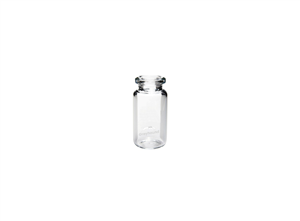 Picture of 10mL Headspace Vial, Crimp Top, Clear Glass, Rounded Base, 20mm Bevelled Edge Crimp